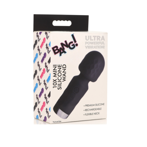 BANG! 10X Mini Silicone Wand - Black