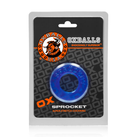 OXBALLS SPROCKET no-roll comfort cockring ICE BLUE
